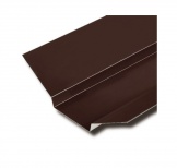Планка ендовы верхняя 76х76х2000 (ПЭ-8017-0.45) Шоколад
